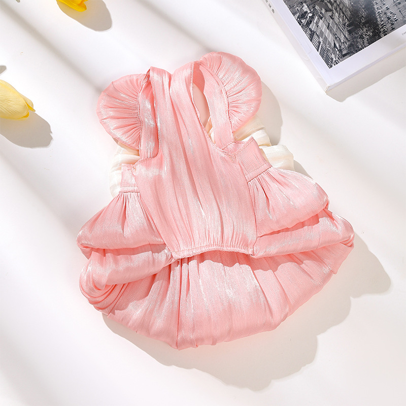 ベビーキャットプリンセスドレス布人形流れる糸プリンセスドレス - Baby Clothing For Summer のレビューと価格