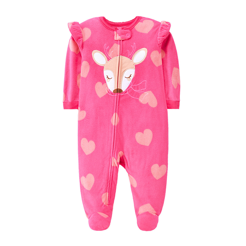 新生児男の子女の子ロンパース服冬パジャマジッパーフリース秋幼 - Baby Clothing Brands のレビューと価格