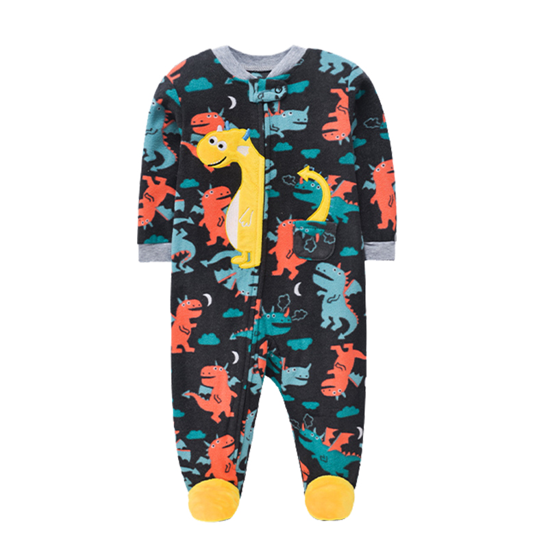 新生児男の子女の子ロンパース服冬パジャマジッパーフリース秋幼 - Baby Clothing Brands のレビューと価格