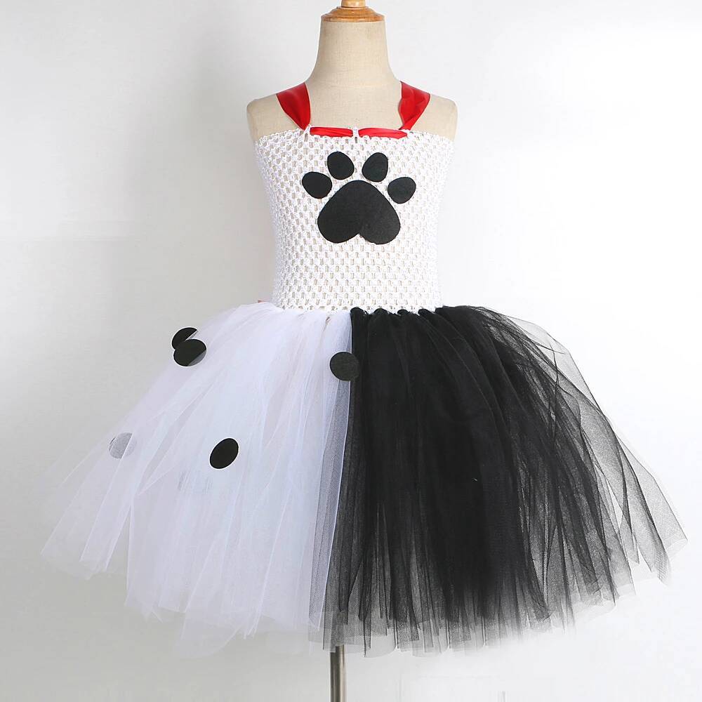 ダルメシアン犬のチュチュドレス女の赤ちゃん用白黒斑点犬ハロウ - Baby Clothing Crochet のレビューと価格