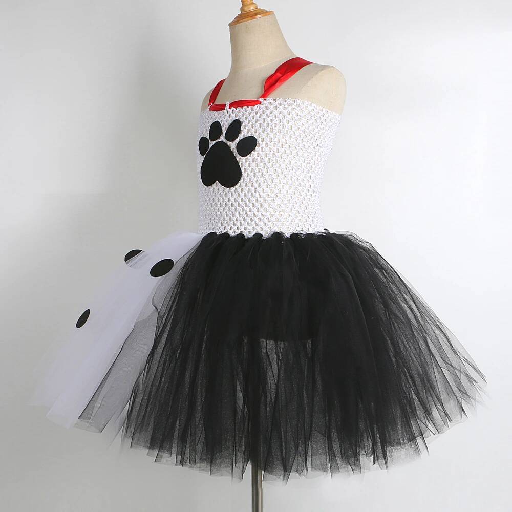 ダルメシアン犬のチュチュドレス女の赤ちゃん用白黒斑点犬ハロウ - Baby Clothing Crochet のレビューと価格