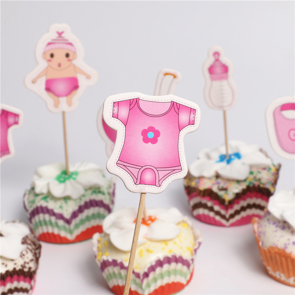 20個入り おしゃれなベビーシャワーケーキトッパー ベビーカ - Baby Clothing Designer のレビューと価格