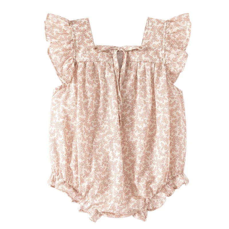 女の赤ちゃんのための空飛ぶ袖付きの夏のジャンプスーツ,0〜2 - Baby Clothing Brands のレビューと価格
