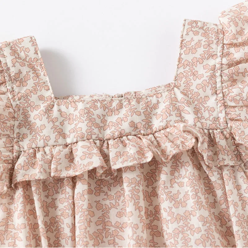 女の赤ちゃんのための空飛ぶ袖付きの夏のジャンプスーツ,0〜2 - Baby Clothing Brands のレビューと価格