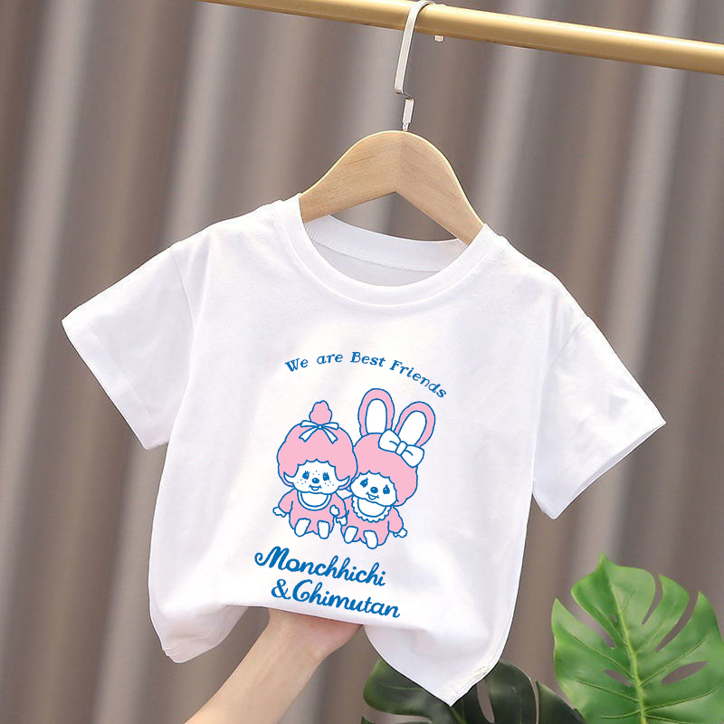 モンチッチキッズ Tシャツアニメフィギュア少年少女トップス  - Baby Clothing Boy のレビューと価格