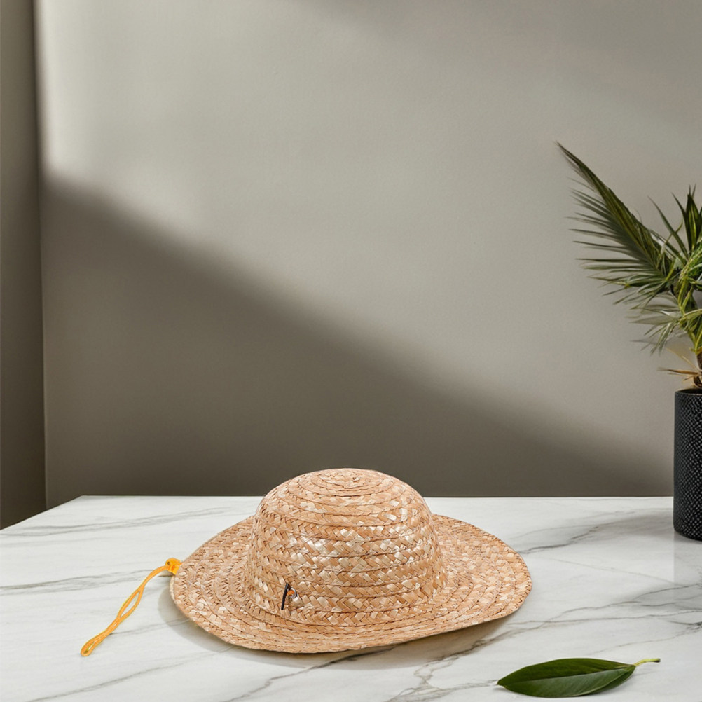 子供用ストロー付きサンハット2枚セット。天然素材で漂白されて - Sun Hat Wide Brim のレビューと価格