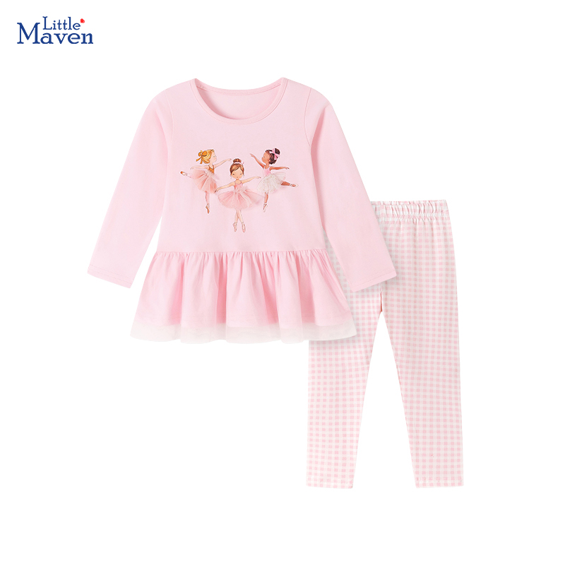 リトルメイブン秋の新デザイン子供服女の赤ちゃん綿漫画バレエ  - Baby Clothing Designer のレビューと価格