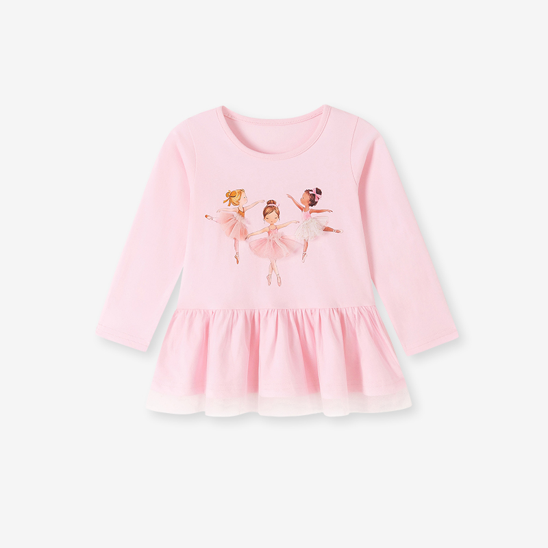 リトルメイブン秋の新デザイン子供服女の赤ちゃん綿漫画バレエ  - Baby Clothing Designer のレビューと価格