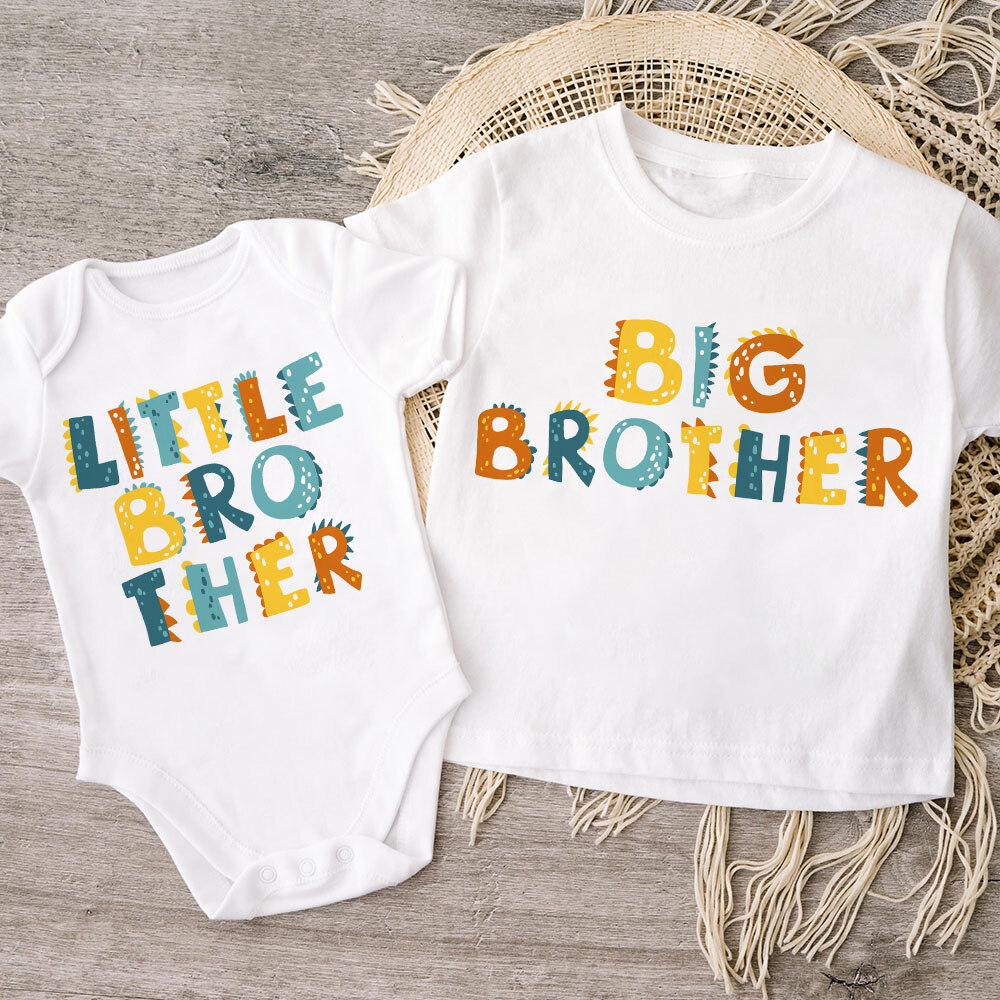 ブラザー-子供用半袖Tシャツ,赤ちゃん用ボディスーツ,ベビー - Baby Clothing Crochet のレビューと価格