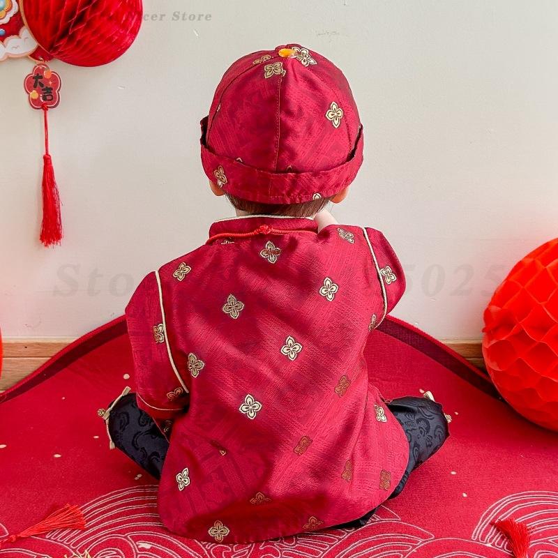 子供のための伝統的なタングスーツ,中国の旧正月の衣装,漢服, - Baby Clothing For Summer のレビューと価格