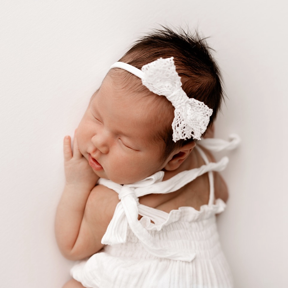 ソフト新生児写真撮影小道具白モスリンフリルロンパースベビー写 - Romper Onesie Baby のレビューと価格