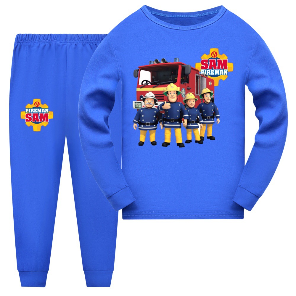 子供用長袖パジャマセット,アニメ,消防士,男の子,女の子 - Baby Clothing Crochet のレビューと価格