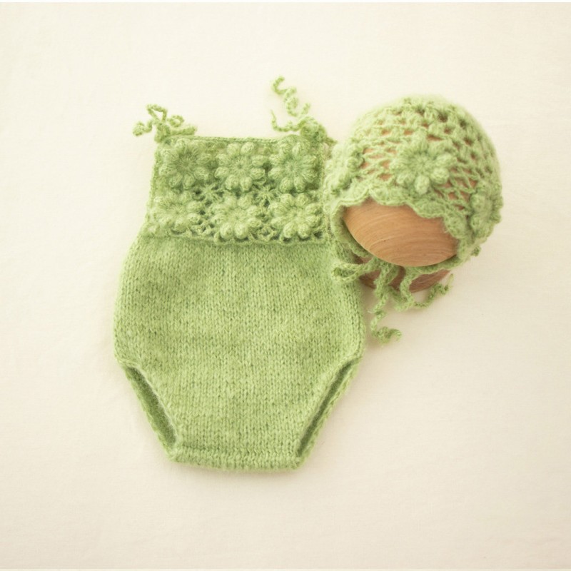 2026年新生児用モヘアロンパース写真撮影用小道具、ベビー手 - Romper Onesie Baby のレビューと価格