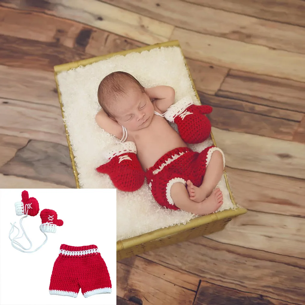 女の赤ちゃんのための新生児写真の衣装、ボクシングドレスアップ - Baby Clothing Crochet のレビューと価格
