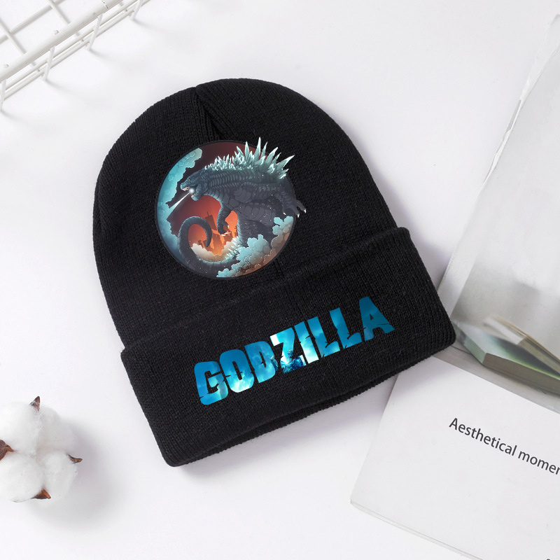 ゴジラニット帽子冬春クール男性男の子子供キャップアニメプリン - Baby Hat Beanie のレビューと価格