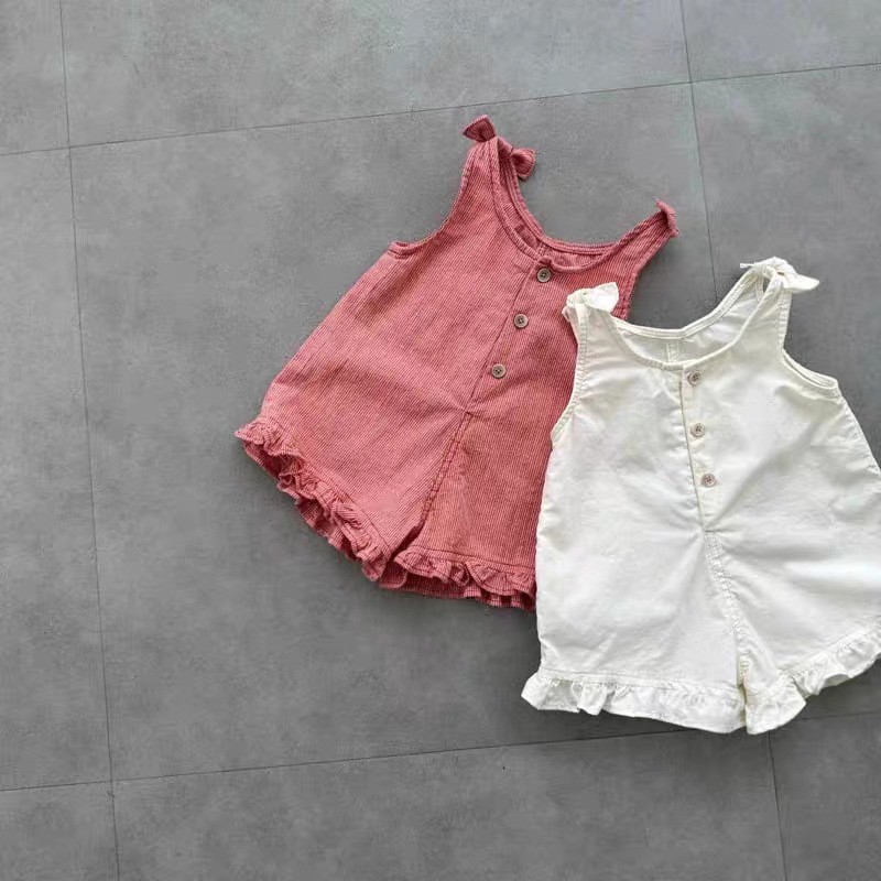HY2831 女の子用サマーロンパース、ビブとショートパンツ - Baby Clothing For Summer のレビューと価格
